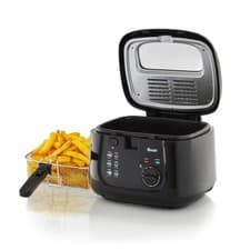 Image of Swan SD6080BLKN 2.5 Litre Deep Fat Fryer with Viewing Window, 2.5L, Black