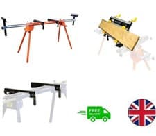 Image of FOREST MASTER Mitre Saw Stand, Adjustable Workstation, Workstation with Stand