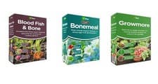 Image of Vitax Plant Growth Fertiliser Fish Blood & Bone GrowMore Organic Bonemeal 1.25KG