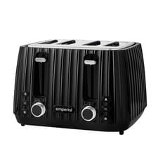 Image of Emperial 4 Slice Toaster High Lift 7 Browning Levels Defrost Reheat - Black
