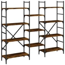 Image of Bookshelf Bookcase Storage Rack Cabinet Book Shelf Engineered Wood vidaXL