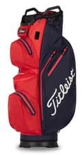 Image of New Titleist Golf StaDry 14 Waterproof Cart Bag Navy/Red