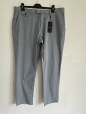 Image of TED BAKER TROUSERS MENS NEW 34 regular BNWT Mid light blue dress haydae slim