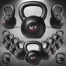 Image of 6KG, 8KG, 10KG Cast Iron Kettlebells Weight Strength Fitness Kettlebell Training