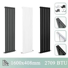 Image of Vertical 1600MM -1800MM Designer Flat Panel Radiator Best Price Rads All Colours