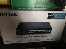 Image of D-Link 8 Port Unmanaged L2 Gigabit Ethernet 1Gps PoE(4) Desktop Switch Brand New