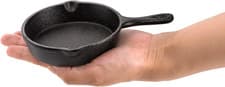 Image of 4 Pack Mini Cast Iron Skillet, 4 Small Frying Pans with Double...