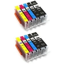Image of 2x PGI580XXL CLI581XXL Black Cyan Magenta Yellow Ink Cartridge For Canon TS9551C