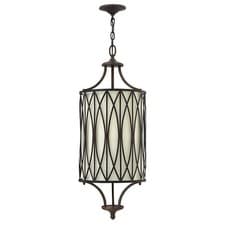 Image of 3 Bulb Ceiling Pendant Light Fitting Victorian Bronze LED E14 60W Bulb