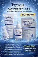 Image of Revive Rx Skin Care Copper Peptides Set Cleanser Serum Mask Firming Cream