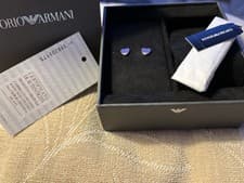 Image of Emporio Armani Two-Tone Sterling Silver Bracelet and Earring Gift Set RRP £169