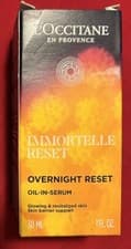 Image of L'OCCITANE Immortelle Overnight Reset Soothing & Revitalising Oil-in-Serum 30ml