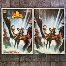 Image of Mighty Morphin Power Rangers #110 (Clarke A + Unlockable Virgin Variant Set) NM