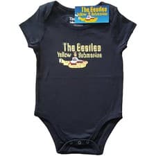 Image of The Beatles Kids Baby Grow Yellow Submarine Logo & Sub Black (24mths)