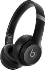 Image of Beats Solo 4 Wireless Bluetooth On-Ear Headphones Matte Black 50-Hour Battery