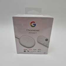 Image of Google Chromecast with Google TV 4K Snow/White, GA01919-IT - Sealed