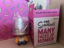 Image of KIDROBOT THE SIMPSONS FIGURE MANY FACES OF HOMER BUCKET HEAD 2/24