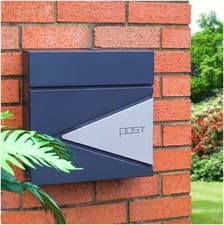 Image of Wall Mount Lockable Letterbox Modern Minimalistic Design Mail Letter Delivery