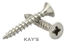 Image of 3mm 4mm 5mm 6mm POZI COUNTERSUNK CHIPBOARD SCREWS WOOD SCREW A2 STAINLESS STEEL