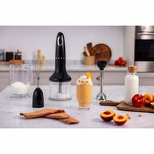 Image of Smeg 50’s Style Hand Blender – 700W Retro Immersion Blender with Acces HBF03BLUK