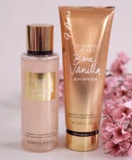 Image of Victoria’s Secret Bare Vanilla Shimmer Mist Spray 250ml and Body Lotion Set BN