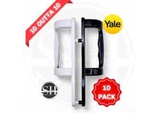 Image of 10x uPVC Sliding Patio Door Handle Sets – Replacement Handles (Black & White)