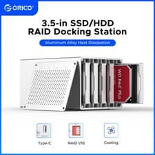 Image of ORICO 2/4/5Bay Hard Drive Enclosure RAID Enclosure Dock for 3.5" SATA SSD/HDD