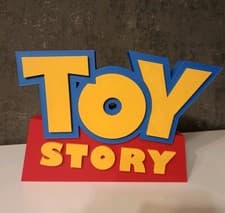 Image of Toy Story 3d Printed Sign Pla Length 19cm Height 15cm