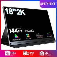 Image of UPERFECT Portable Monitor 144Hz Gaming Monitor 18" Inch 2K 2560*1600 Freesync UK