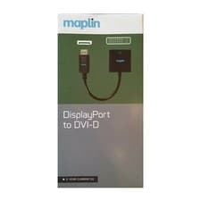 Image of Maplin Displayport To DVI-D Adapter Converter For Mac PC Laptop