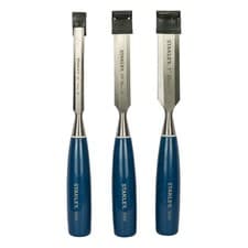 Image of Stanley STA016128 5002 Bevel Edge Chisel 3 Piece Set
