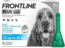 Image of FRONTLINE plus Flea & Tick Treatment for Medium Dogs - 6 Pipettes