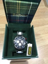 Image of BARBOUR GENUINE GENTS BOSWELL CHRONOGRAPH  WATCH BB025BKSL     RRP £250