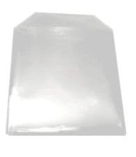 Image of CD DVD Plastic Wallet with Flap (Smooth Edge) 120 Micron Clear NEW Regular