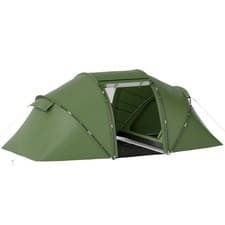 Image of Outsunny 4-6 Persons Camping Tent Dome Family Travel Group Hiking Room Fishing