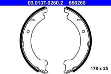Image of Brake Shoe Set, parking brake ATE 03.0137-0260.2