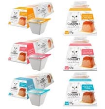 Image of Gourmet Revelations Mousse Wet Cat Food 4x57g – Tuna, Chicken, or Salmon
