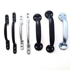 Image of Cast Iron Hot Bed/Tubular Steel Handle Kitchen Cupboard Cabinet Drawer Shed Door