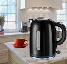 Image of Russell Hobbs Buckingham Quiet Boil Kettle 1.7Lt Stainless Steel 3KW 20462 Black