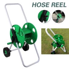 Image of Garden Hose Reel Trolley 50M Portable Water Pipe Free Standing Hose Cart