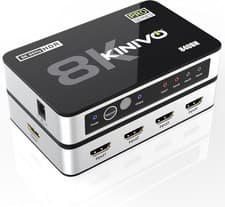 Image of 8K HDMI Switch with Remote 4 in 1 Out (4 Port, 8K 60Hz, 4K 120Hz, 48Gbps, HDR 10