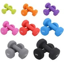 Image of New Neoprene Dumbbell Home Weights Gym Fitness Sports Exercise Single - Pair UK