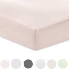 Image of Bianca 100% Cotton Sateen 400 Thread Count Fitted Sheet
