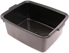 Image of Addis Plastic Butler Large Rectangular Bowl, Soft Black, 12.5 Litre ,505607