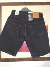Image of Levi's 501 original Women's mom Cinch Mid Thigh black Shorts Size W28