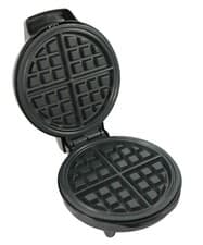 Image of Schallen Black Electric 760W Waffle Maker Iron Machine | Deep Cooking Non Stick 