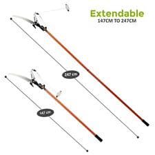Image of Telescopic Garden Lopper with Extendable Reach Tree Branch Pruner Cutter & 30cm