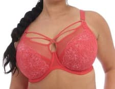 Image of Elomi Brianna Bra Cayenne Lace 36G Strappy Side Support Plunge Full Cup 8080 New