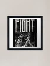 Image of Fight-Of-The-Century-T-Shirt-Muhamm Framed Wall Art Poster Canvas Print Picture