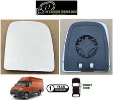 Image of Fits IVECO DAILY 2006-2014 Right Side Aspherical Mirror Glass With Heated Base